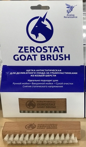 Универсальная щетка из козьей шерсти для чистки пластинок Analog Renaissance ZeroStat